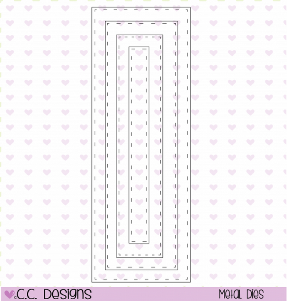 C.C. Designs, Dies, Half Rectangles (CCC24)
