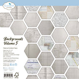 Elizabeth Crafts Double-Sided Cardstock Pack 12"X12", Backgrounds Volume 5 (C044)