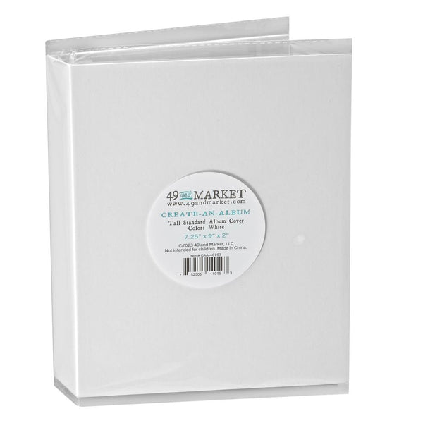 49 And Market Create-An-Album Tall Standard Album Cover, White