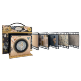 CrafTreat, Scrapbook Blank Precut Album Base, Vintage Camera, Black