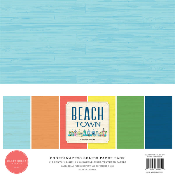 Carta Bella, Solids Kit 12"X12", Beach Town (CBBT427015)