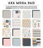 Carta Bella, Double-Sided Mega Paper Pad 6"X6" 48/Pkg, Coffee Shop (CBCS446031)