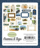 Carta Bella Cardstock Ephemera 33/Pkg, Frames & Tags, Dinosaurs