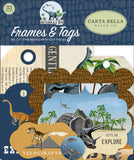 Carta Bella Cardstock Ephemera 33/Pkg, Frames & Tags, Dinosaurs
