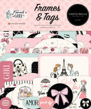 Carta Bella, Cardstock Ephemera 34/Pkg, Frames & Tags, French Girl (CBFG490025)