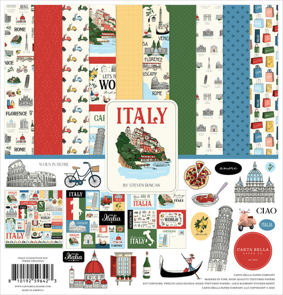 Carta Bella Collection Kit 12"X12", Italy