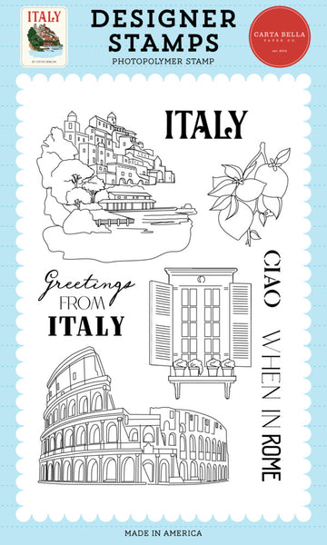 Carta Bella, Clear Stamps, Italy, When In Rome