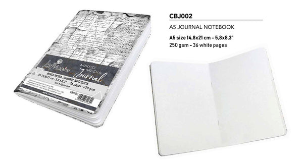 Ciao Bella, LuMania Mixed Media Journal, A5/5.8x8.3" - 300gsm (36 Pages) (CBJ002)