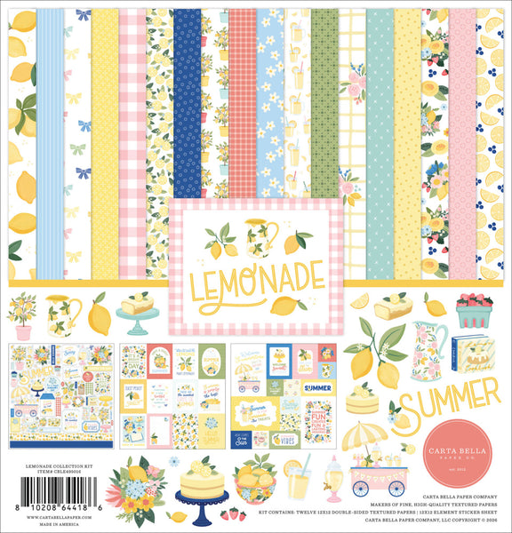 Carta Bella Collection Kit 12"X12", Lemonade (CBLE495016)