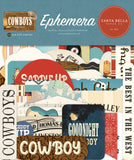 Carta Bella Cardstock Ephemera 33/Pkg, Icons, Cowboys