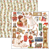 Ciao Bella, Double-Sided 12X12 Patterns Paper Pad, The Nutcracker