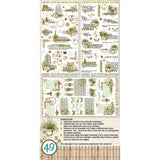 49 And Market Rub-On Transfer Set 6"X12", Cottagecore (CC-29680)