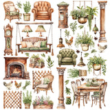 49 And Market Laser Cut Outs, Elements, Cottagecore (CC-29703)