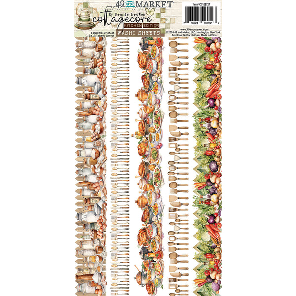 49 And Market Washi Tape Sheets, Cottagecore (CC-29727)