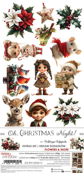Craft O'Clock, Extras Set, Oh Christmas Night, Flowers (CC-F41-OCN-11)