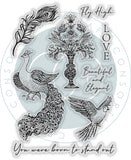Craft Consortium Stamp Set, Majestic, Palace Garden - Fly