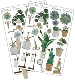Craft Consortium Rub-On Transfers 2/Pkg, Botany Boutique
