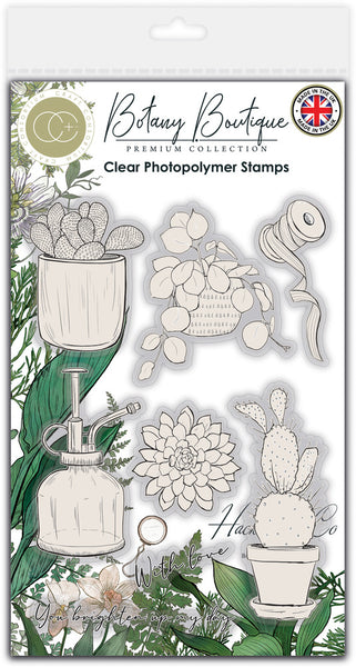 Craft Consortium Stamp Set, Botany Boutique - Cactus