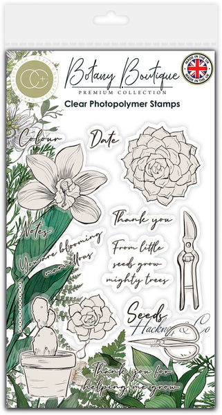 Craft Consortium Stamp Set, Botany Boutique - Orchid