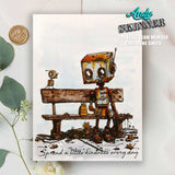Creative Expressions, Pre Cut Rubber Stamp By Andy Skinner, Botology, Spread A Little Kindness (CEASR065)