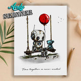 Creative Expressions, Pre Cut Rubber Stamp By Andy Skinner, Botology, Time Together (CEASR067)