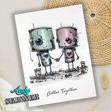 Creative Expressions, Pre Cut Rubber Stamp By Andy Skinner, Botology, Better Together (CEASR069)