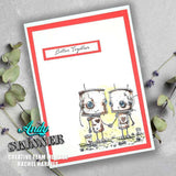 Creative Expressions, Pre Cut Rubber Stamp By Andy Skinner, Botology, Better Together (CEASR069)