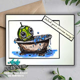 Creative Expressions, Pre Cut Rubber Stamp By Andy Skinner, Botology, Wash Your Worries Away (CEASR070)