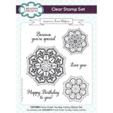 Creative Expressions 6"X8" Clear Stamp Set By Jamie Rodgers, Pointy Petal Teabag