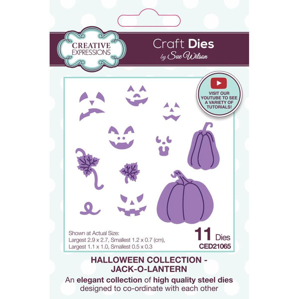 Creative Expressions,  Craft Dies By Sue Wilson, Halloween Jack-O-Lantern