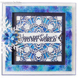 Creative Expressions, Craft Dies by Sue Wilson, Background Collection, Peacock Plumage