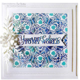 Creative Expressions, Craft Dies by Sue Wilson, Background Collection, Peacock Plumage