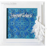 Creative Expressions, Craft Dies by Sue Wilson, Background Collection, Peacock Plumage