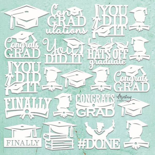 Mintay Papers, Chippies, Decor, Graduation (MT-CHIP2-D121)