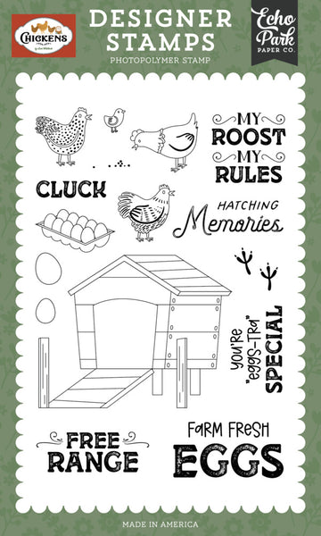Echo Park, Clear Stamps, Chickens, My Roost