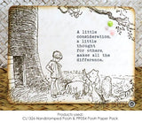 Impression Obsession, Clear Stamp, Handstamped Pooh