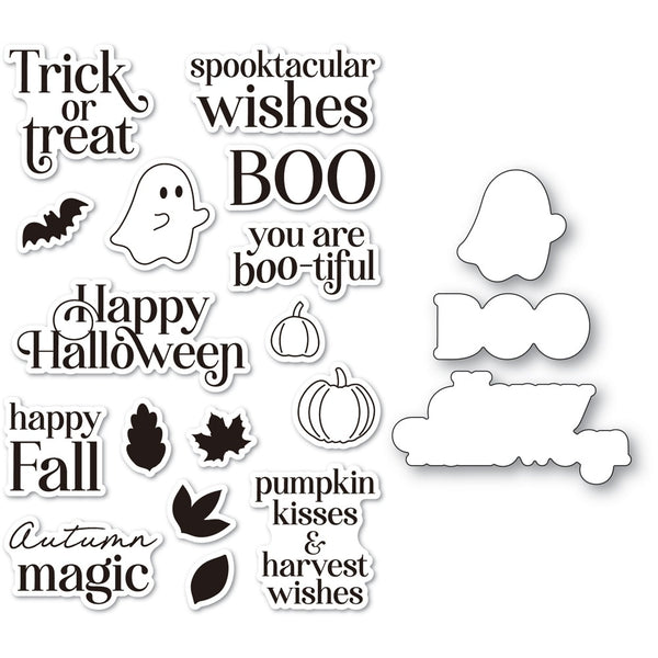 Memory Box, Clear Stamps & Dies Set, Pumpkin Kisses (CL5293D)
