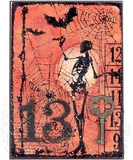 Tim Holtz Cling Stamps 7"X8.5", Trick Or Treat (CMS050)