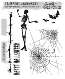 Tim Holtz Cling Stamps 7"X8.5", Trick Or Treat (CMS050)