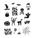 Tim Holtz Cling Stamps 7"X8.5", Spooky Scribbles (CMS349)