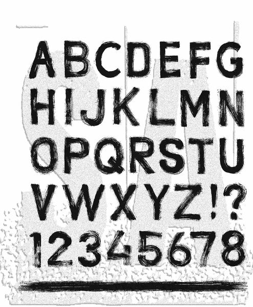 Stampers Anonymous, Tim Holtz Cling Stamps 7"X8.5", Sign Painter (CMS484)