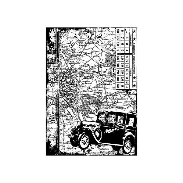 Stampers Anonymous, Tim Holtz Cling Stamp 2.5"X3.5", Car (#COM013)
