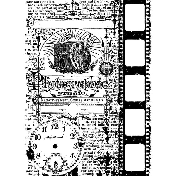 Stampers Anonymous, Tim Holtz Cling Stamp 2.5"X3.5", Photograph (#COM019)