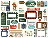 Echo Park Cardstock Ephemera 33/Pkg, Frames & Tags, Call Of The Wild