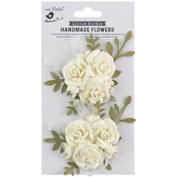 Little Birdie Arion Paper Flowers 2/Pkg, Amor Mio (CR79434)