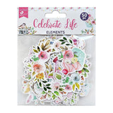 Little Birdie Ephemera Embellishment 50/Pkg, Celebrate Life