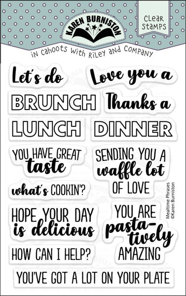 Karen Burniston, Clear Stamps, Mealtime Phrases (CS035)