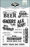 Karen Burniston, Clear Stamps, Beer and Soda Sayings (CS038)