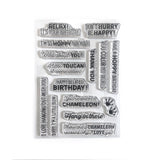 Elizabeth Crafts Clear Stamps, Jungle Sentiments (CS349)