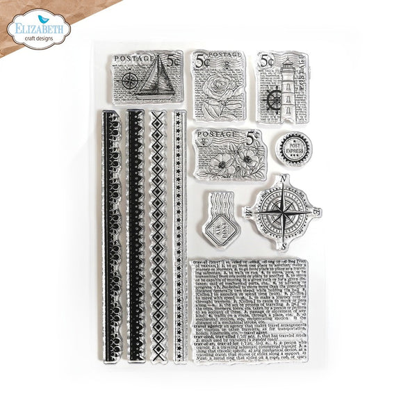 Elizabeth Craft Clear Stamps, Travel & Postage